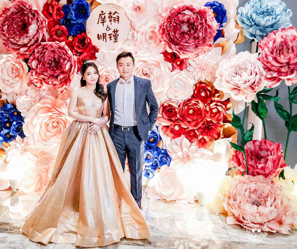 台北 格萊天漾 唯美紙花婚禮佈置 庠翰&明瑾台北&nbsp;格萊天漾